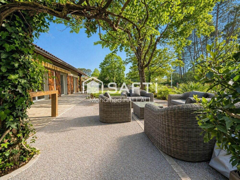 Vente Maison Port - 160 m² hacienda lumineux, grand terrain Sanguinet