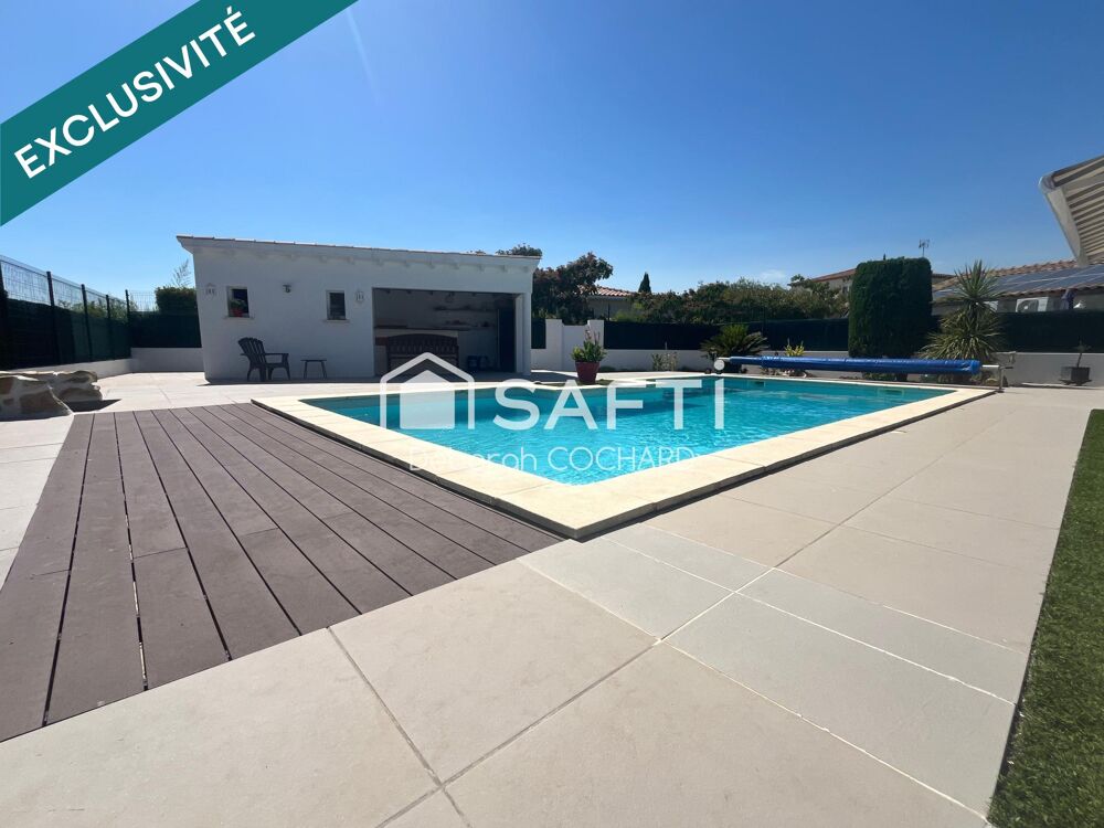 Vente Maison JACOU –Superbe villa contemporaine haut de gamme 150 m² avec piscine, pool-house et terrain de 902 m² sans vis-à-vis Jacou