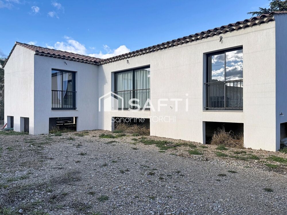 Maison neuve de plain-pied-Esprit contemporain et domotique à Vidauban.