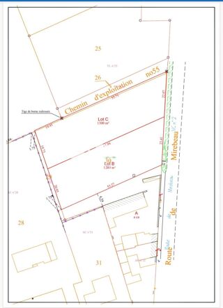  Terrain � vendre 1300 m�