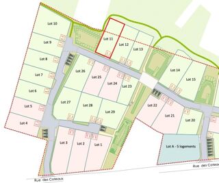 Vente Terrain Terrain à bâtir de 412m² Oree d'anjou