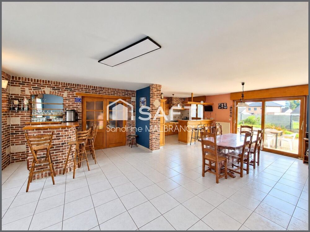 Vente Maison Maison individuelle de PLAIN-PIED 125 m2 _4 chambres -sous sol complet Haisnes