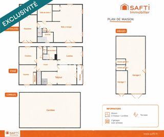  Maison à vendre 6 pièces 180 m²