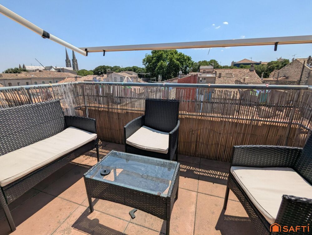 Appartement 5 pièces  101 m²  Dernier étage avec terrasses  Vue Tour Magne