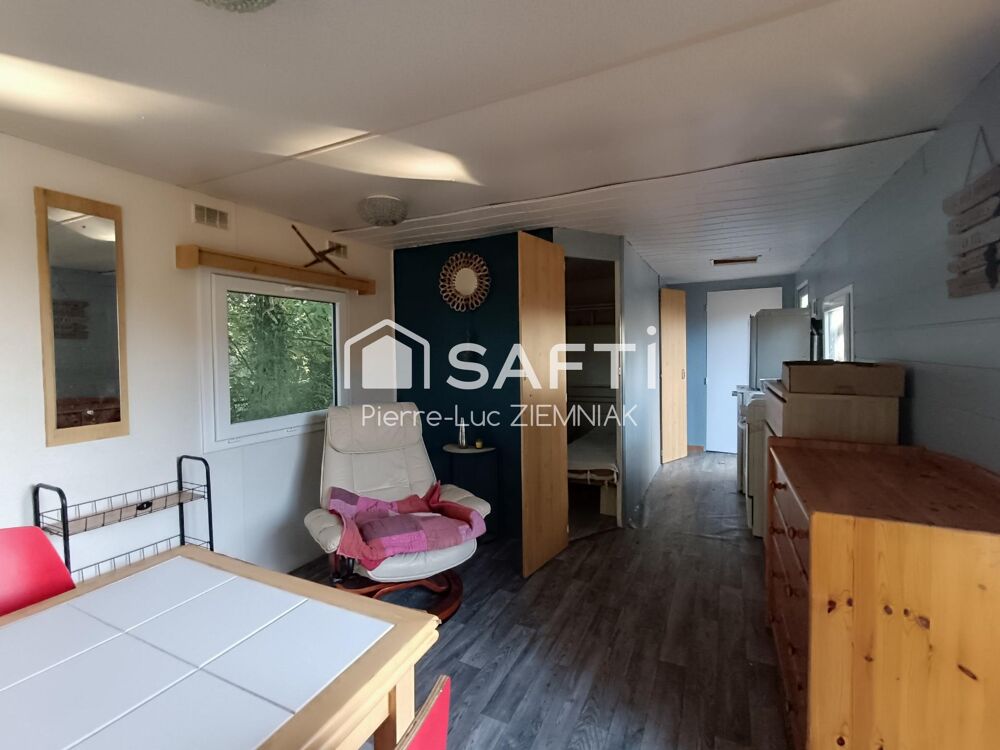 Vente Terrain Terrain de loisirs avec étang et mobil-home – 4100 m² clos à Houssay (53360) Houssay