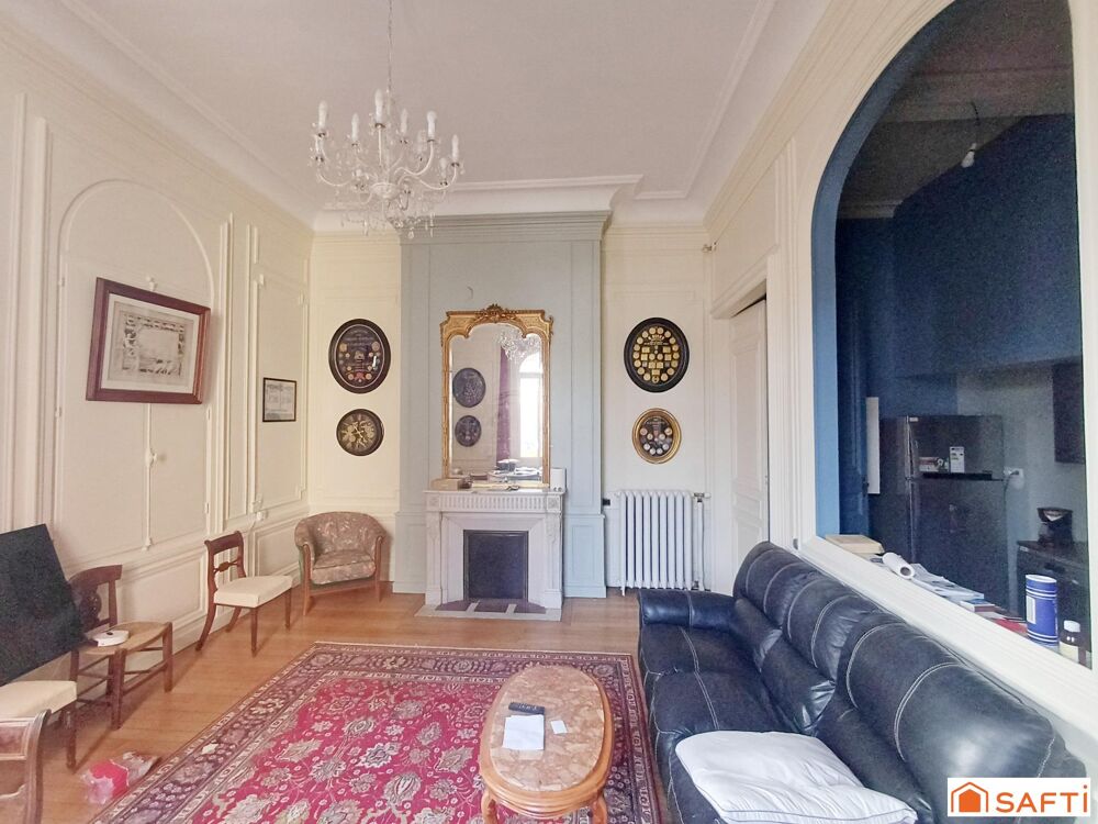 Appartement de caractère 114 m²  centre-ville  cachet, volumes et terrasse