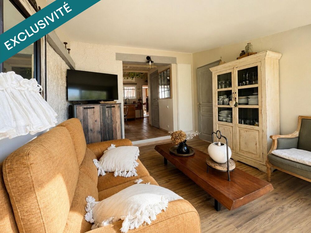 Maison, 52 m² + mezzanine, jardin clos, résidence avec Piscine et Tennis.