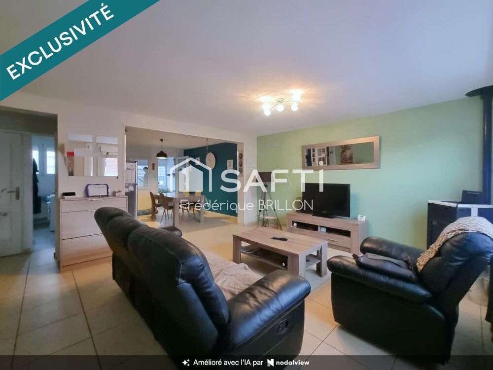 Vente Maison Maison de ville impeccable à Beuvry- Le confort absolu à 2 pas du canal Beuvry