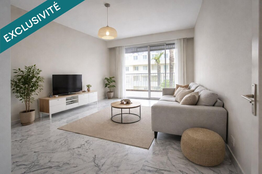 Vente Appartement T3 Traversant de 73 m² + Balcon + Cave Nice