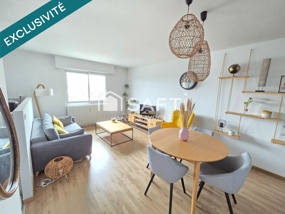 Appartement 64 m2 en hypercentre avec vue imprenable + parking + cave