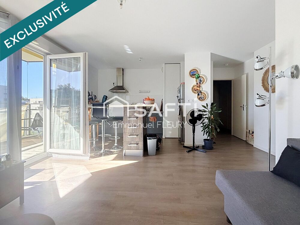Vente Appartement Quartier Rivière – Appartement de 2 chambres, récent avec extérieur et garage Nantes