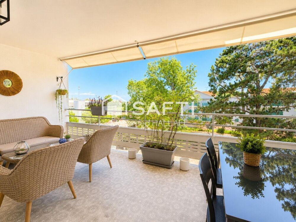 Apt 48 m² à Arcachon : calme, terrasse et parking