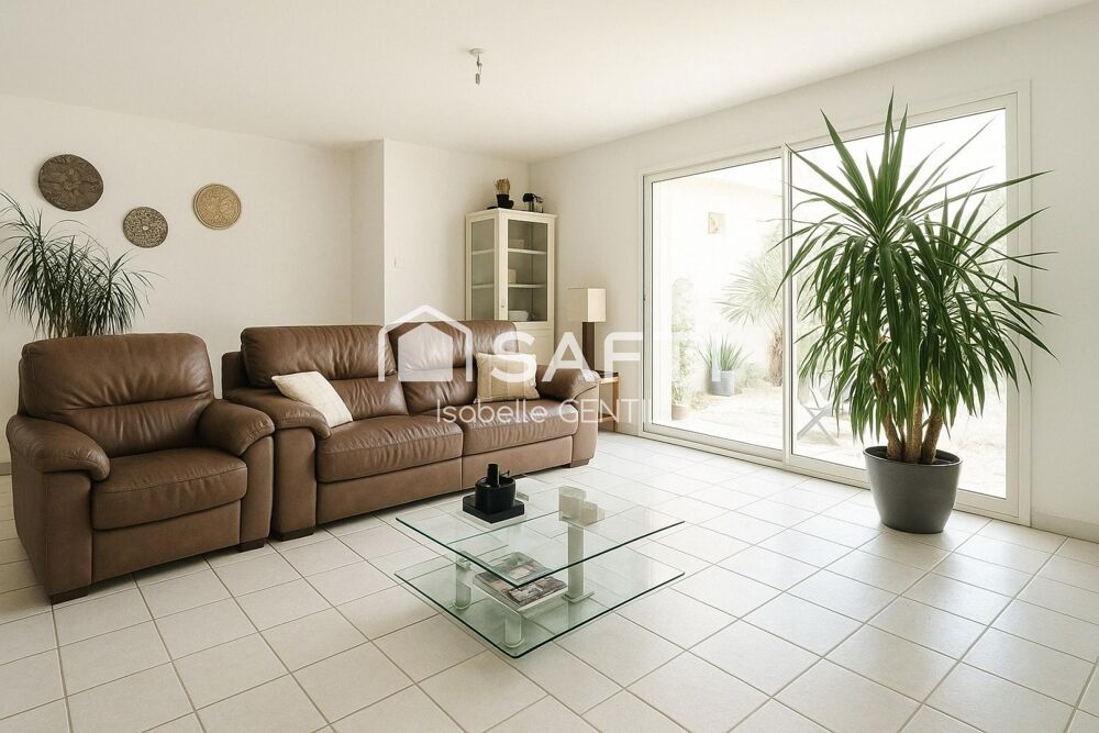Maison de plain pied avec jardin arboré sans vis-à-vis