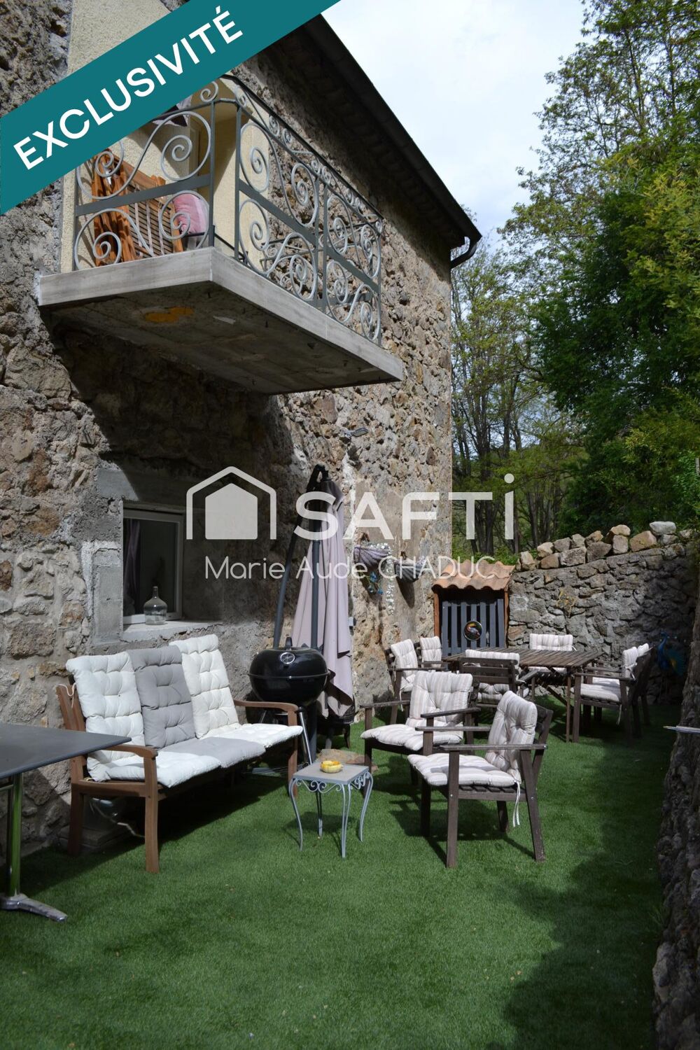 Vente Maison Maison 106 m2 - T 5 - terrain de 5321 m2 - accès rivière privatif Largentiere