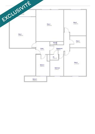  Appartement  vendre 4 pices 128 m