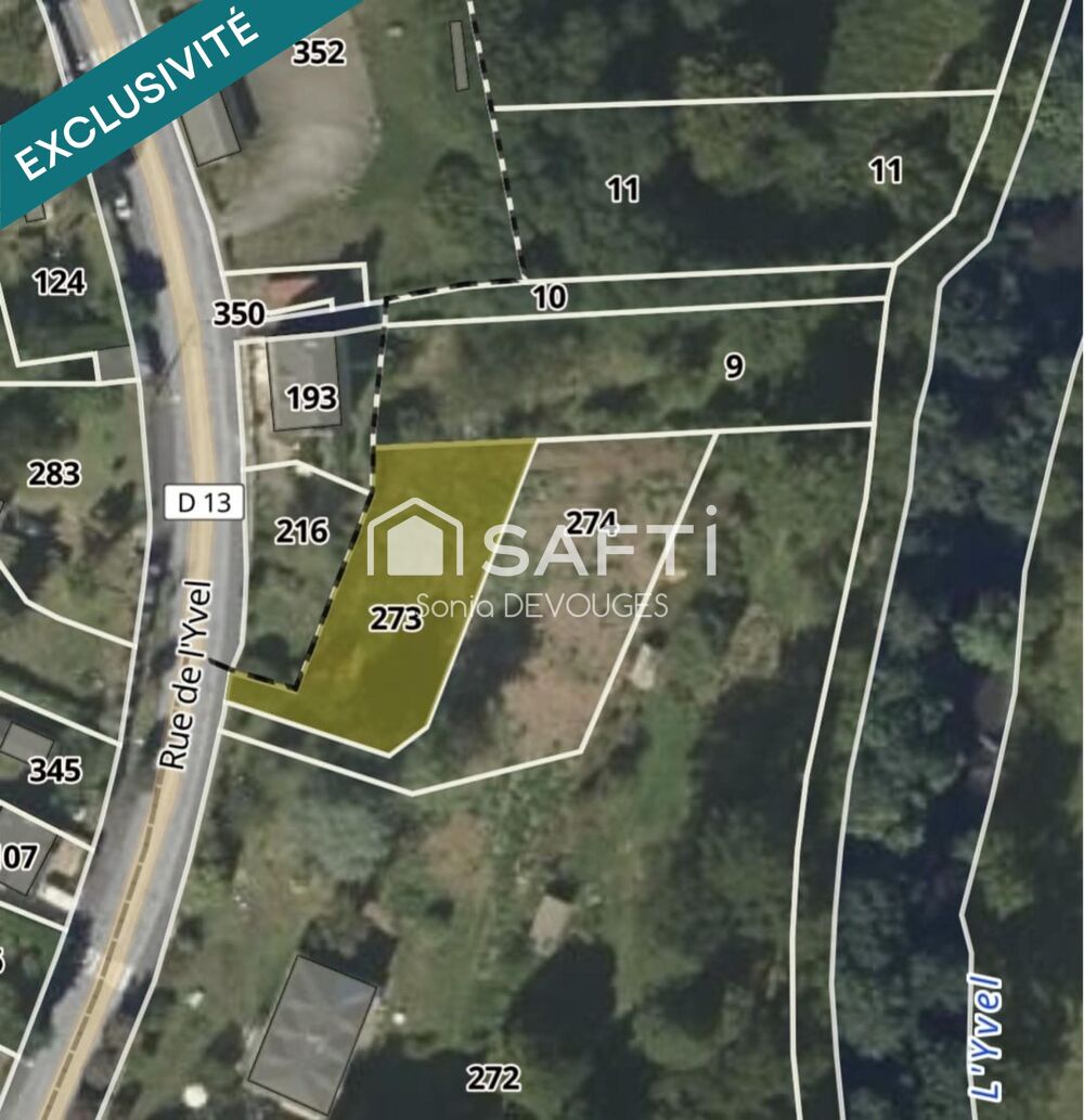 Vente Terrain Terrain constructible 626 m2 Loyat