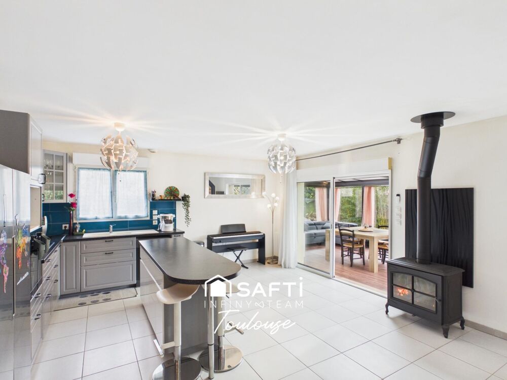 Maison familiale au calme avec un poêle à bois