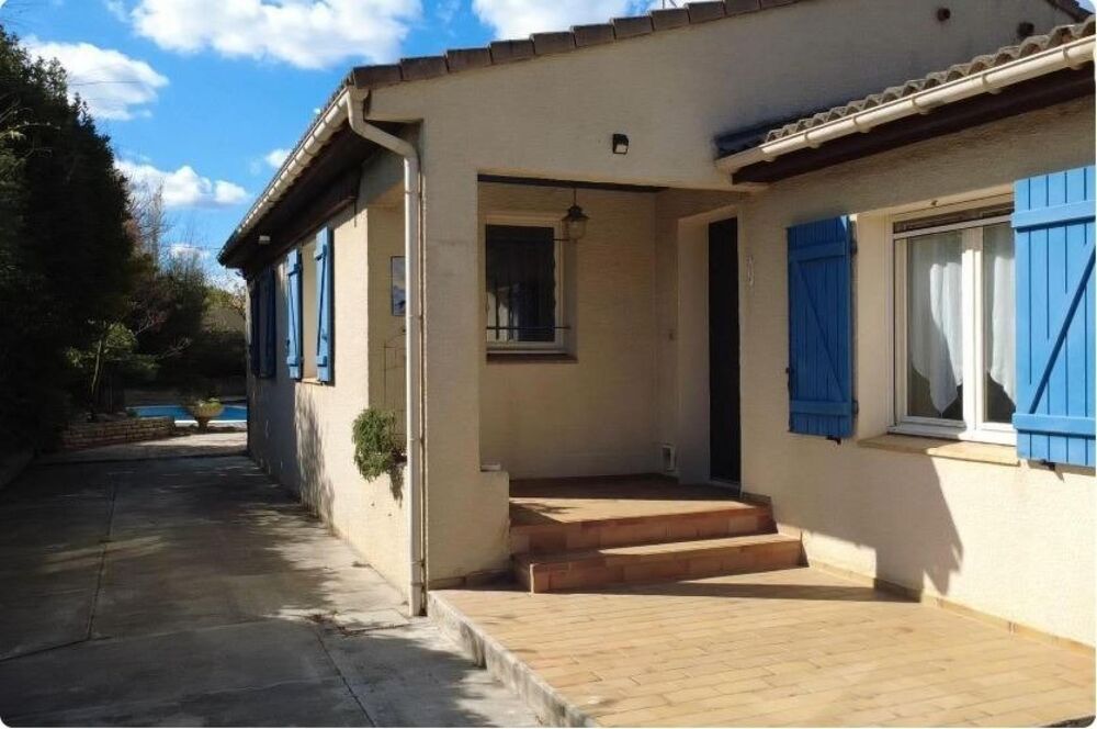 Maison individuelle de plain-pied avec piscine et logement indépendant  Villeneuve-la-Comptal