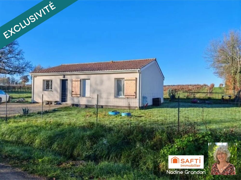 Vente Maison Plain-pied de 2024, 3 chambres - DPE A/A Montguyon