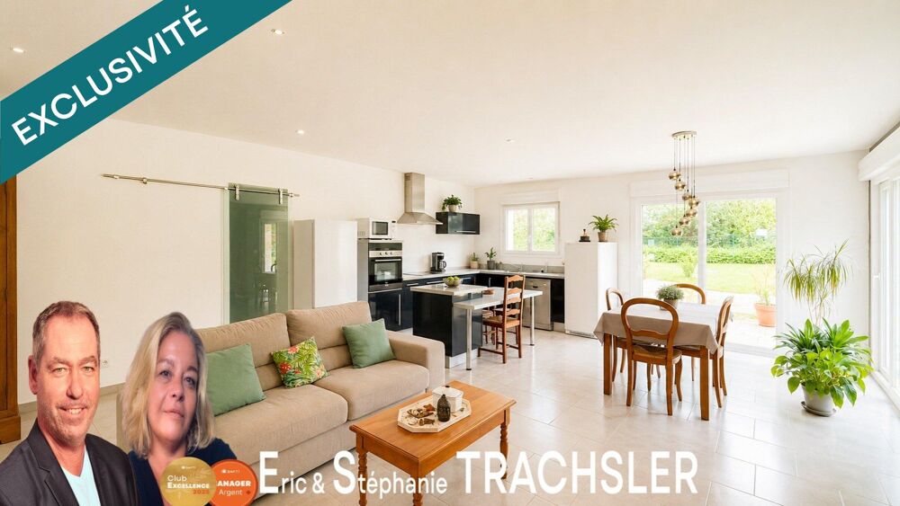 Pavillon contemporain de plain-pied  3 chambres  garage - La Milesse