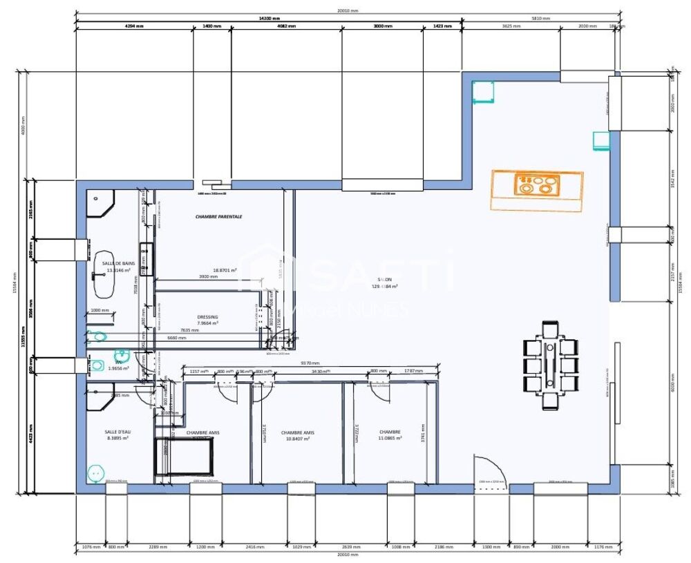 Vente Maison MONFFERAND-SAVES - T5 de 210m² - Terrain 3827 m² L' isle-jourdain