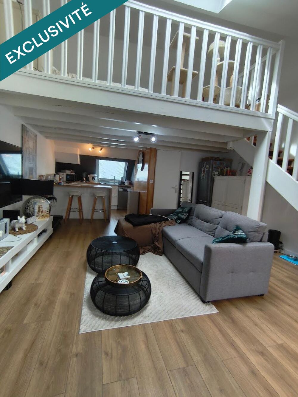 Vente Appartement Concarneau, proche de toutes les commodités, duplex, refait à neuf, grande cave carrelée Concarneau