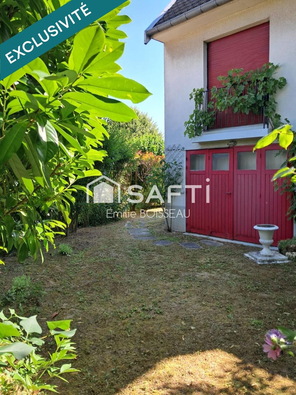 Maison 4 chambres sous sol jardin