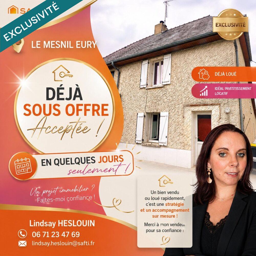 MAISON LOUEE POUR INVESTISSEUR