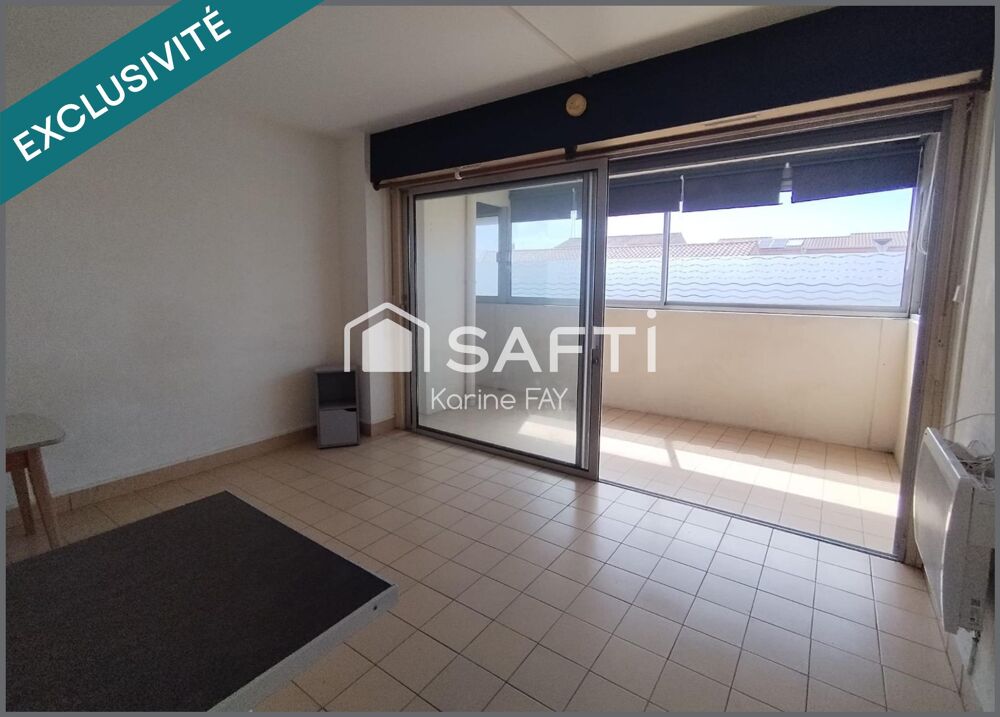 Vente Appartement 38 m² de lumière en bord de mer - Studio + vaste loggia, rare à Canet Sud Canet-en-roussillon