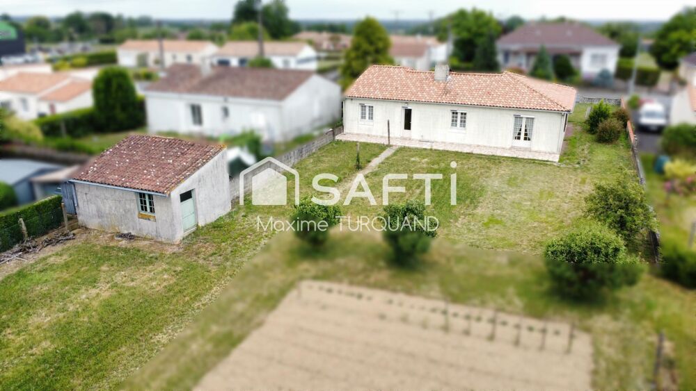 Pavillon plain-pied 114m², 3 chambres, 980m² de terrain.