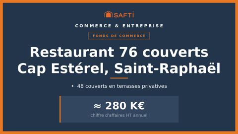 Restaurant Cap Est&eacute;rel, CA de l'ordre de 280 K€ 170000 83530 Saint-raphael