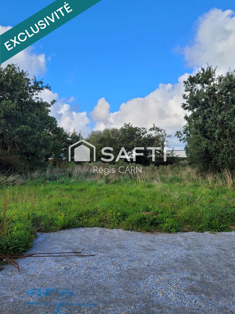 Vente Terrain GUILERS : terrain constructible de 720 m² porche centre Guilers
