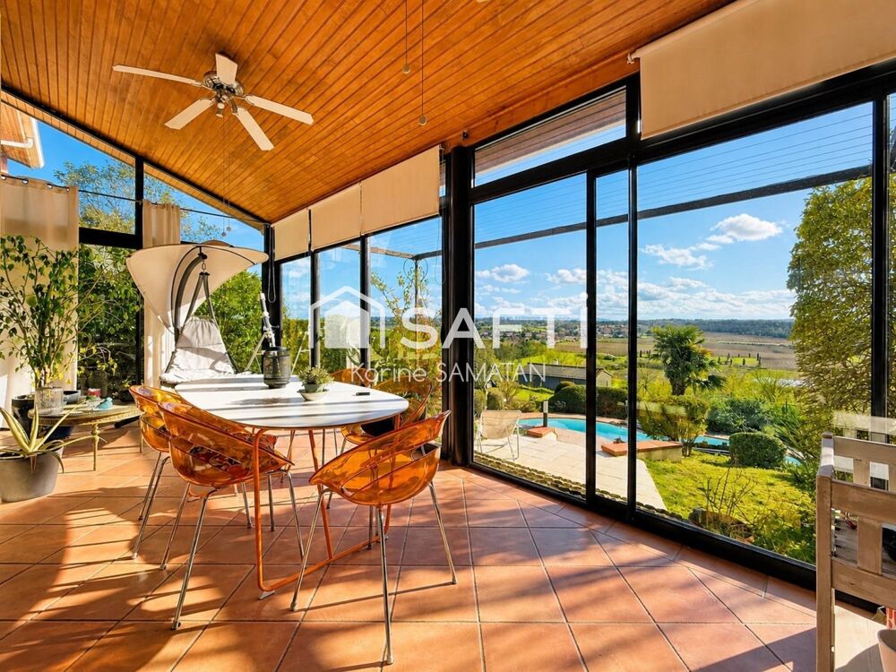 Vente Maison Lauzerville - Villa contemporaine T8 - 322m²  - avec revenu locatif -Vue Pyrénées - Piscine Lauzerville