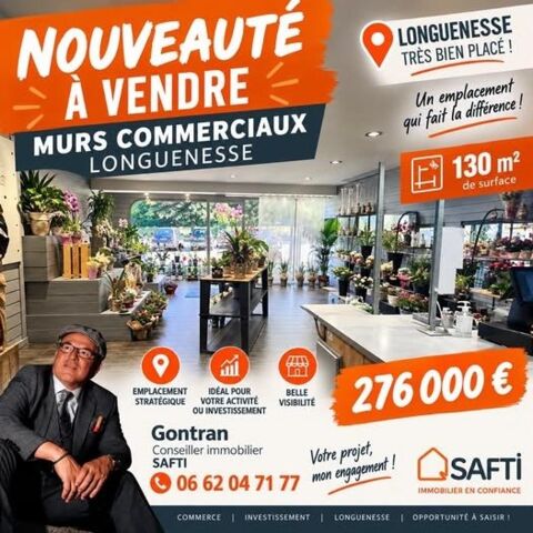 Local Commercial 130m&sup2; -Tr&egrave;s bon emplacement 276000 62219 Longuenesse