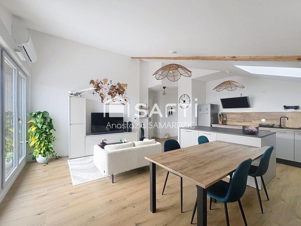 Vente Appartement T4 lumineux avec grande terrasse et vue Pyrénées Quartier Croix-Daurade Toulouse