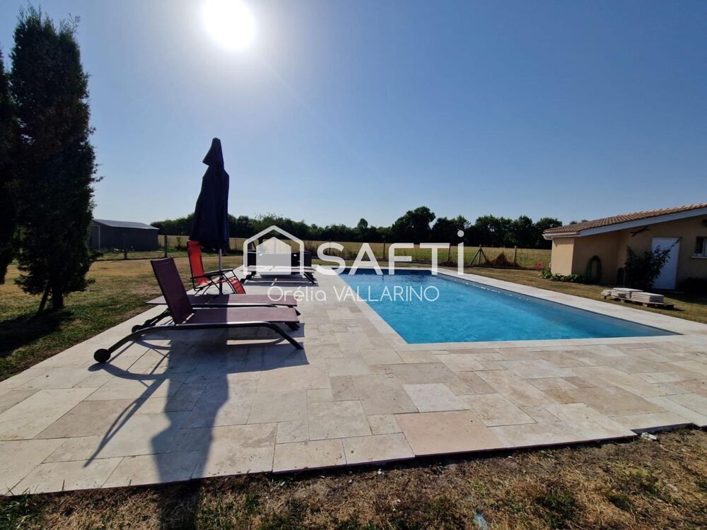 Maison 156 m2 4 chambres, piscine et grand jardin