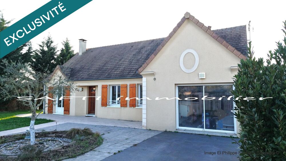 Vente Maison Rosny-sur-Seine : Maison contemporaine 127m2 avec vie de Plain-pied / 5 chambres / jardin clos de 840m2 autour. Rosny-sur-seine