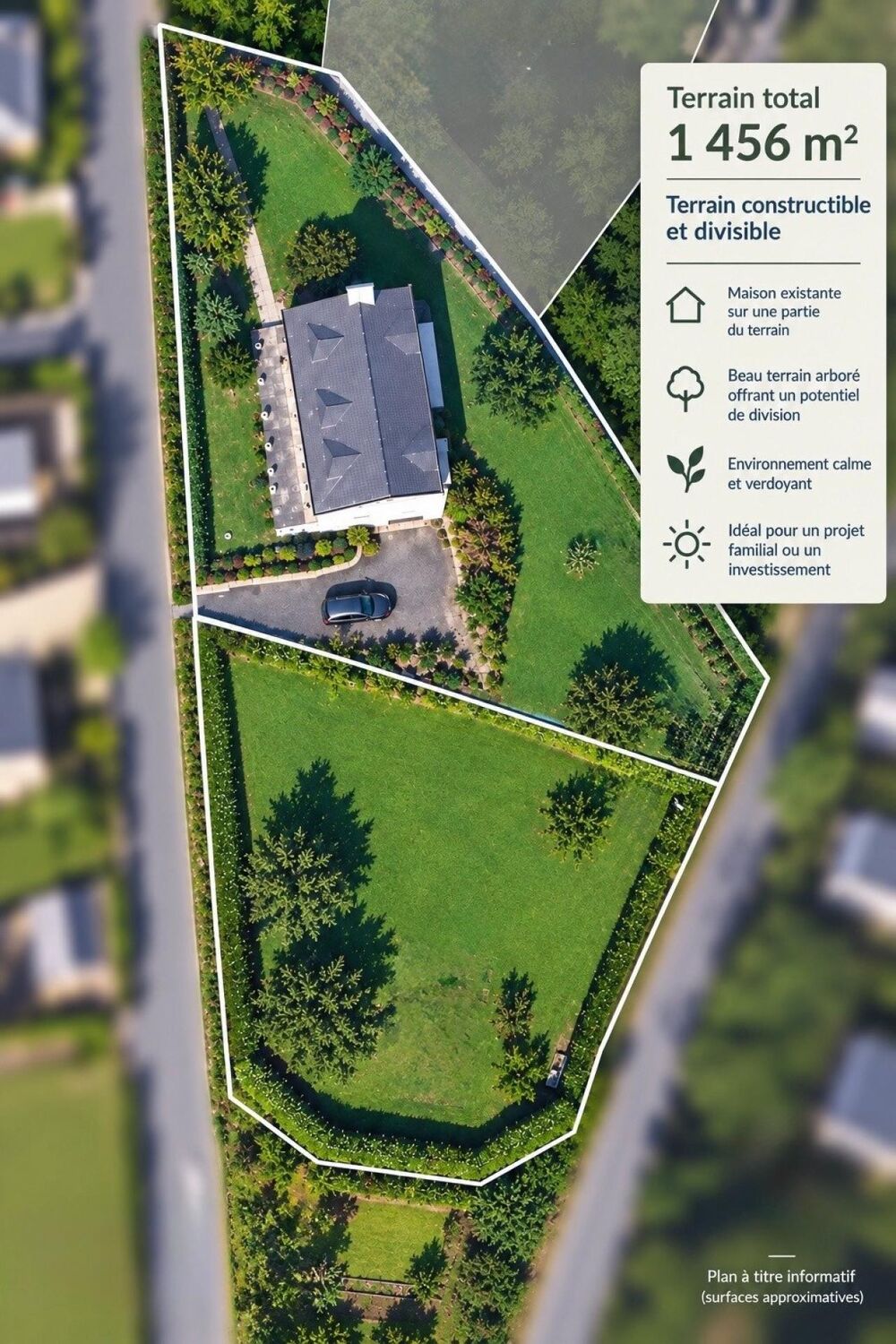 Maison familiale de 127m2 avec terrain divisible