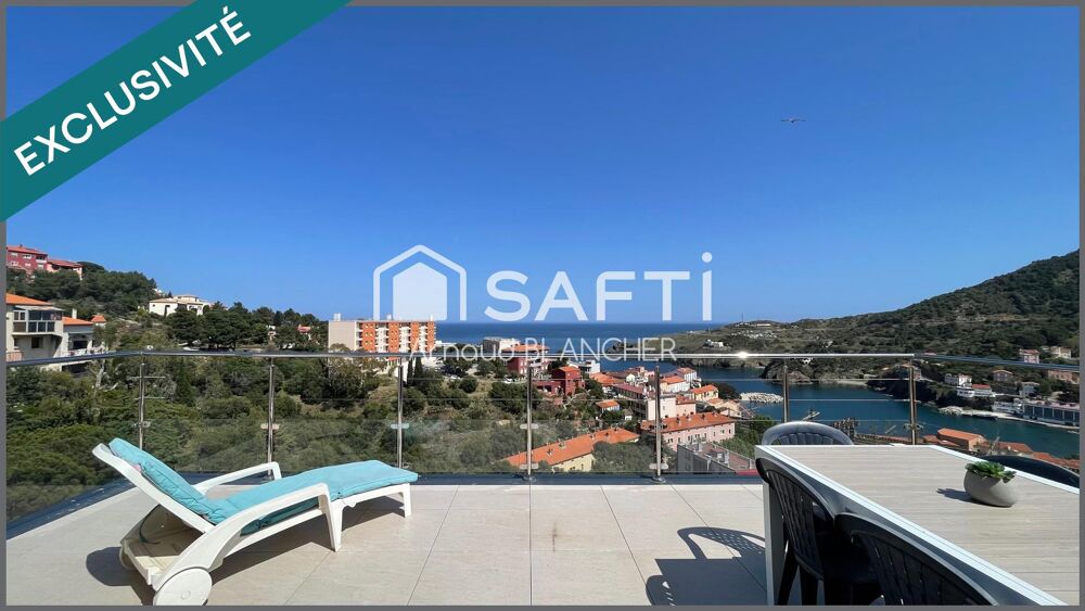 Vente Maison Villa trois faces avec vue mer spectaculaire, à quelques minutes de l'Espagne. Cerbere