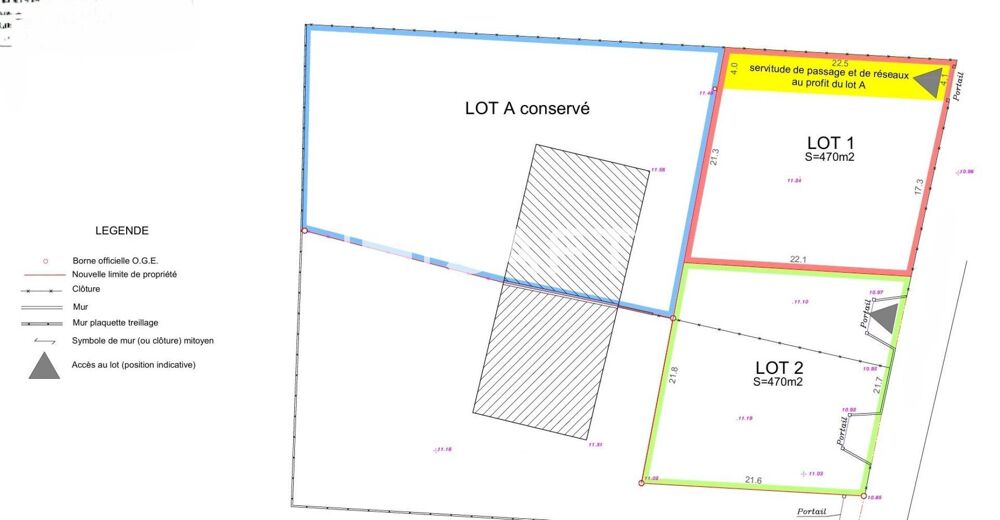 Vente Terrain Terrain 470m² - Libre de constructeur Parempuyre