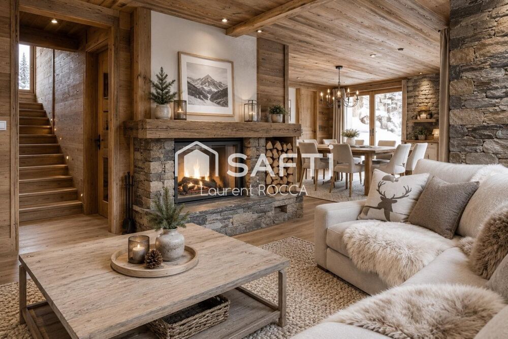 Vente Maison Propriété alpine d'exeption ski aux pieds avec Vue Mont Blanc La plagne tarentaise