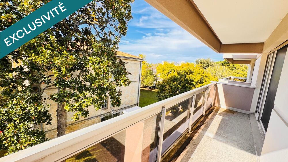 Vente Appartement Bordeaux Caudéran - Secteur Pasteur - T3 de 67m2 lumineux avec deux chambres et deux terrasses Bordeaux