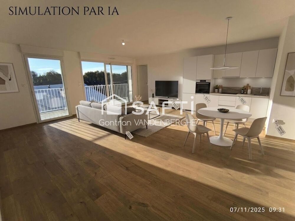 Vente Appartement T3 de 75 m² avec Balcon Sud, Proche Arras ! Saint-laurent-blangy