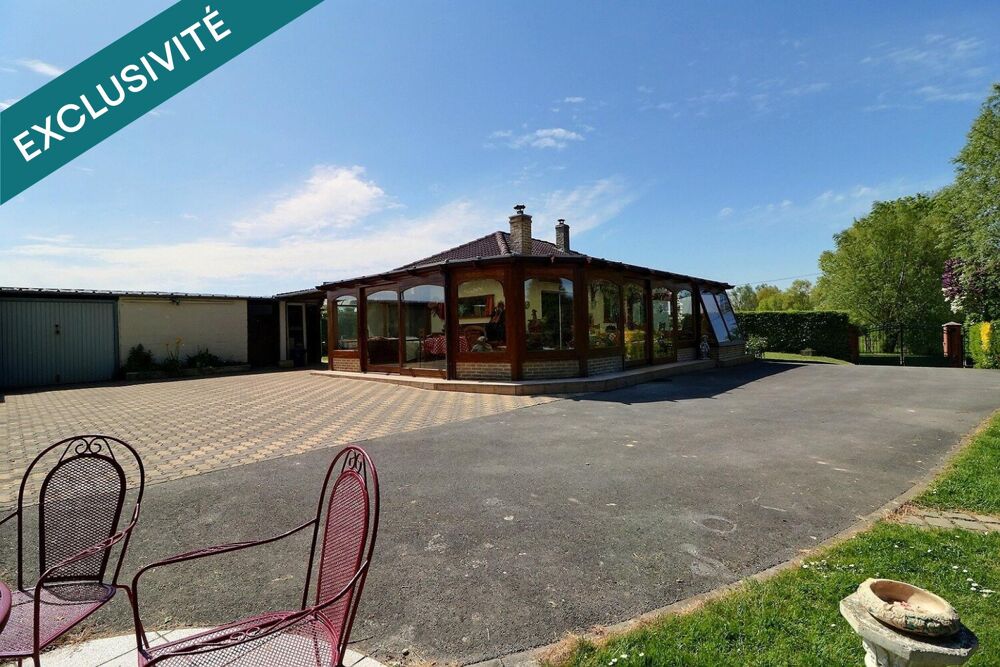 Vente Maison Pavillon individuel, de plain-pied, avec étang de pêche, sur 5000 m2, en pleine campagne ! A Solesmes. Solesmes