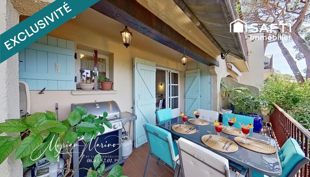 Les Issambres  2 pièces 40 m² avec terrasse plein sud, piscine, parking