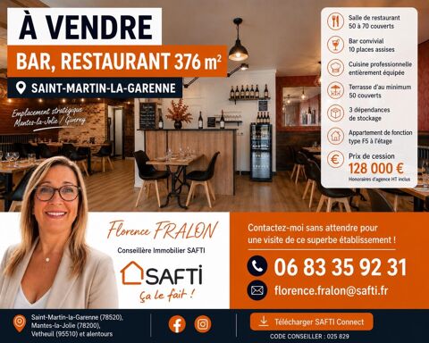 Superbe Bar Restaurant &agrave; saisir rapidement. 128000 78520 Saint-martin-la-garenne