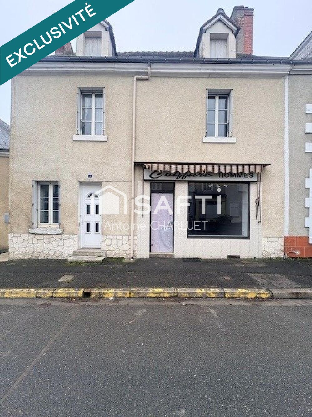 Maison de 97 m² - deux chambres - ancien salon de coiffure