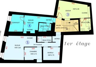  Appartement  vendre 3 pices 45 m