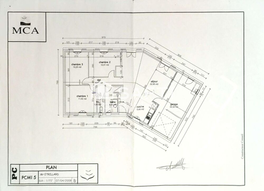 Maison plain-pied et grand jardin proche de Jonzac