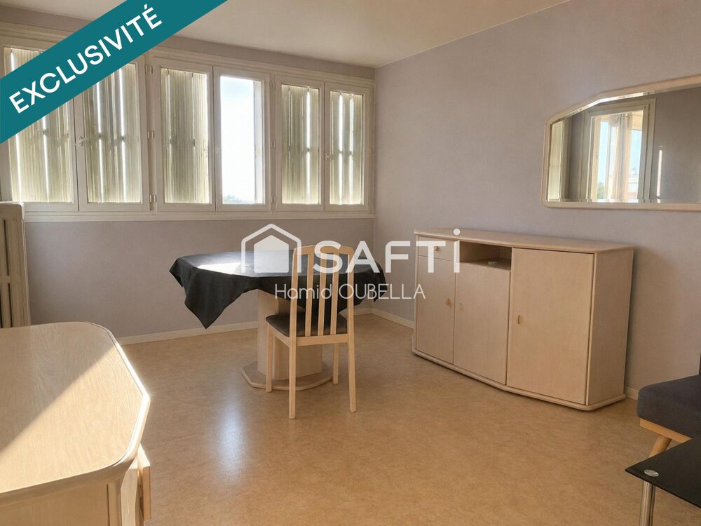 ALLONNES  Appartement lumineux de 65 m²  Dernier étage  2 chambres  Balcon fermé  Cave